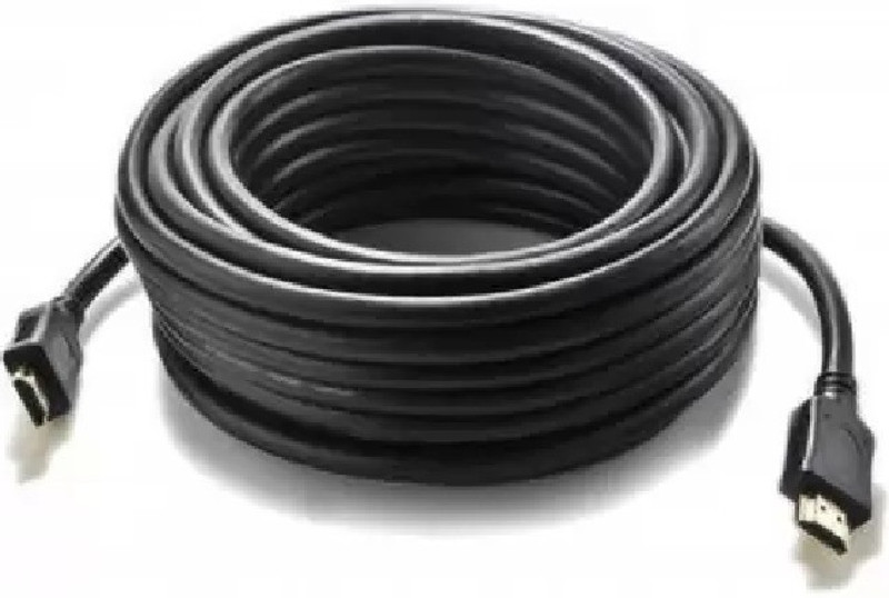 TERABYTE HDMI Cable 20 m HDMI Cable 20 m 20 Meter HDMI Cable-Supports HDMI Devices, 4K, Full HD 1080p(Compatible with PC,LAPTOP,LED.TV,PROJECTOR,etc., Black, One Cable)