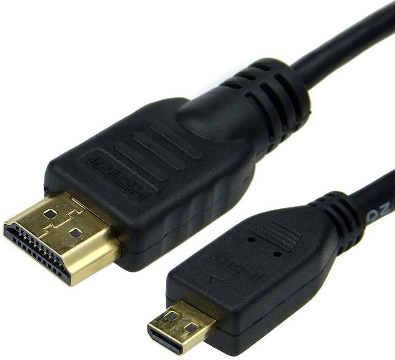 DEVBHOOMI  TV-out Cable DB - Type D hdmi cable.(Black, For Computer, 1.8 m)
