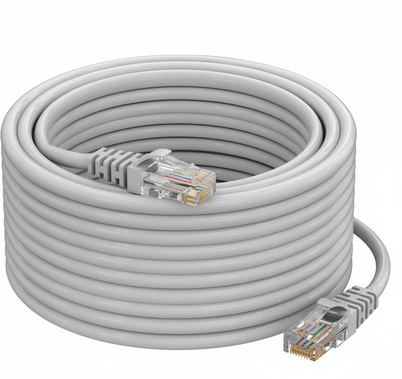 Sadow LAN Cable 60 m 60 Meter Ethernet Cable, High Speed Gigabit Internet Network RJ45 LAN Patch Cable(Compatible with HDTV, Smart TV, PC, CCTV, Grey)