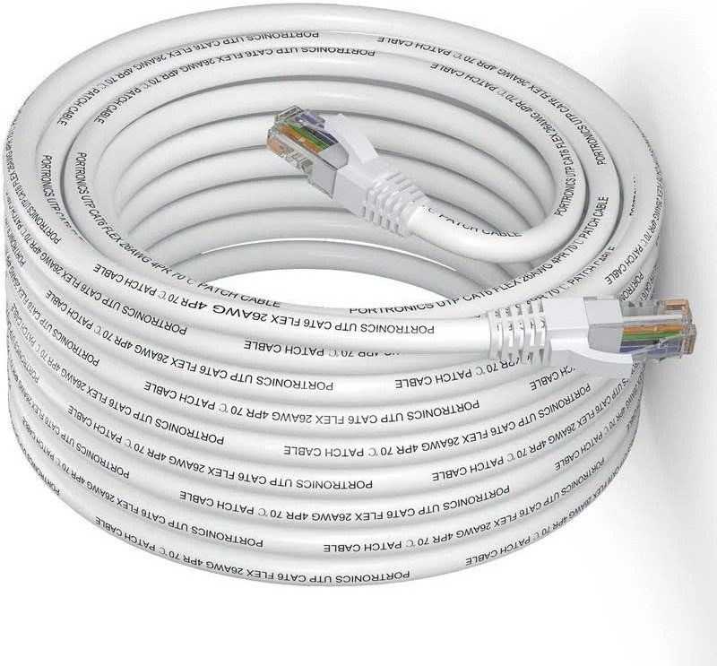 laine LAN Cable 5 m D687(Compatible with Wifi, White)