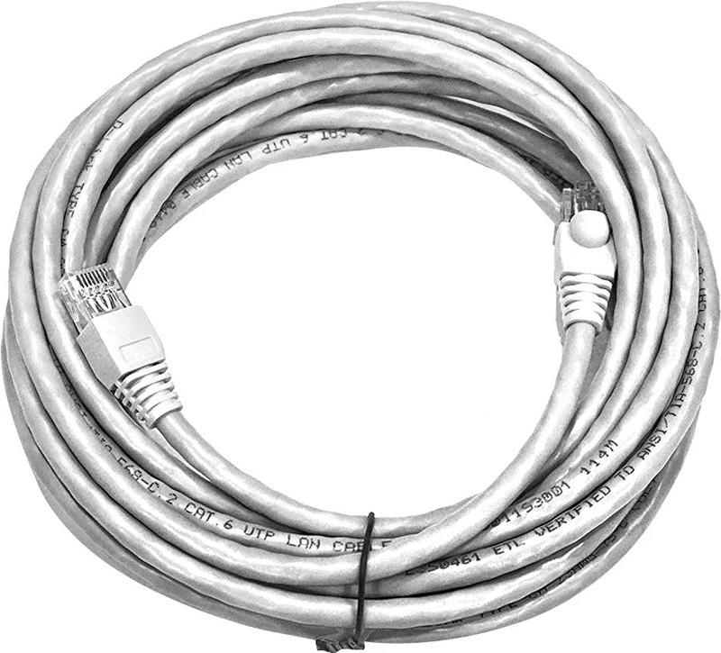 D-Link LAN Cable 7 m CAT6 LAN Cable(Compatible with Laptop, Desktop, Router, Modem, TV, Grey)