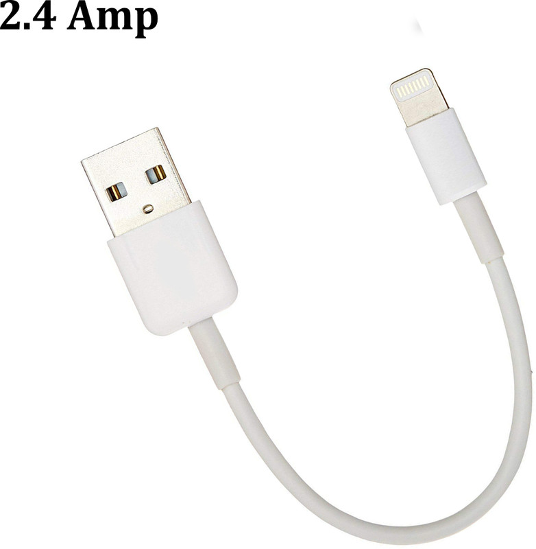 PARANDIV Lightning Cable 0.3 m Orignal Branded Fast Charging High Quality Power Bank cable(Compatible with iPhones, iPad Air, iPad Mini, iPod Nano and iPod Touch., White, One Cable)
