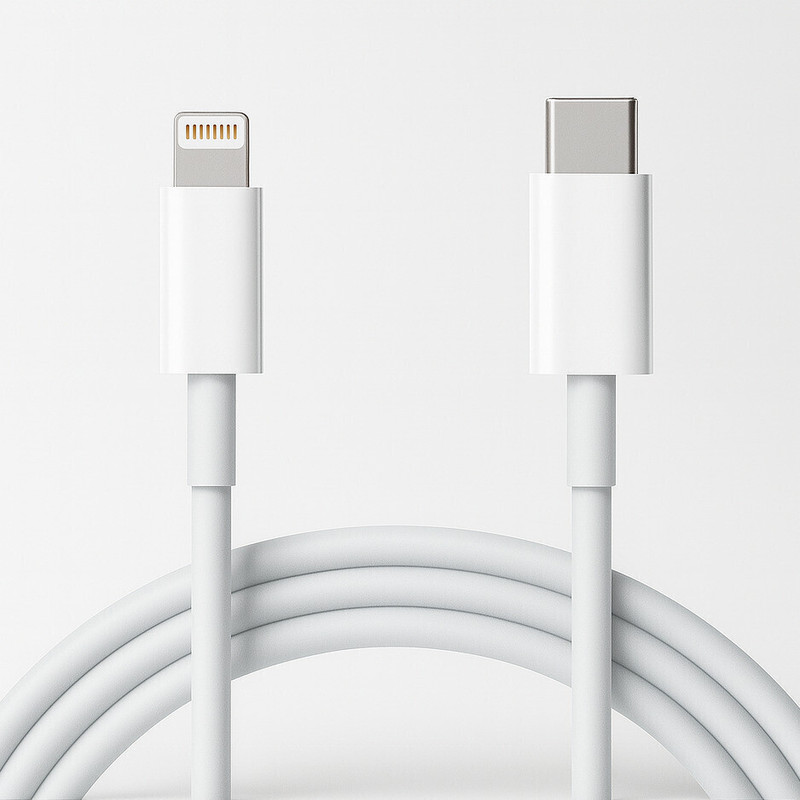 SB Lightning Cable 3 A 1 m Type-C to Lightning 20W Cable Sync & Charge Cable(Compatible with iPhone 6/6S/7/7+/8/8+/10/11/12/13/14 Pro, iPad Air/Mini, iPod, and iOS Devices, White, One Cable)