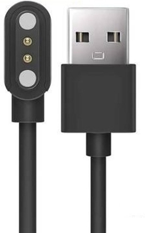 PazerPro Magnetic Charging Cable 0.6 m Fastrack Revoltt FS1 Pro SmartWatch(Compatible with Only Fastrack Revoltt FS1 Pro Charging cable, DO NOT WORK ANY OTHER SMART WATCH, Black, One Cable)