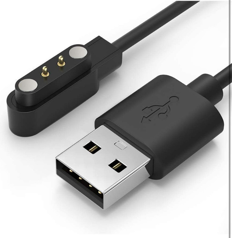 JPGC Magnetic Charging Cable 1 m W26 Smart Watch Charging Cable USB Magnetic Charger Dock(Compatible with watch, Black, One Cable)