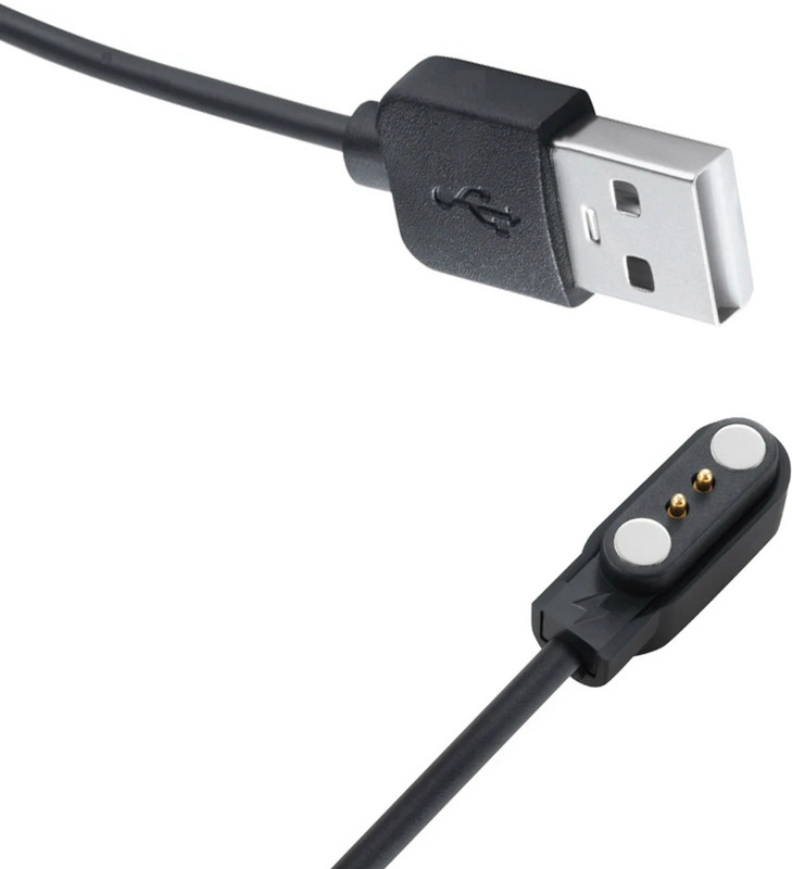 PazerPro Magnetic Charging Cable 0.8 m Fastrack Charger Cable Fastrack Revoltt FS1(Compatible with Fastrack FS1 Pro, Fastrack Limitless FS1+, Revoltt FS1 Pro, Black, One Cable)