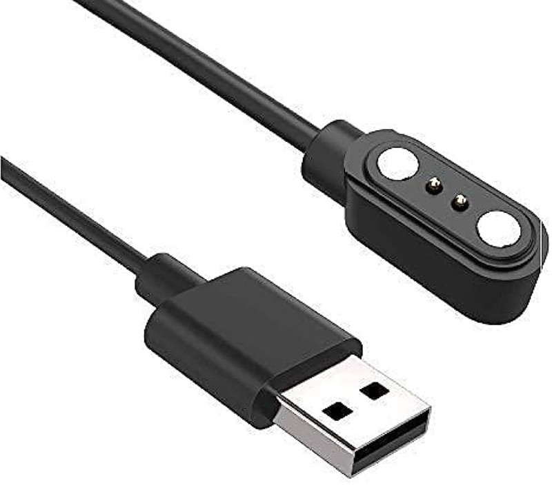 HexaGear Magnetic Charging Cable 0.6 m Noise Colorfit Icon 2 1.8'' Display with Bluetooth Calling, AI Voice Assistant Smartwatch(Compatible with Noise Colorfit Icon 2 Charging Cable, DO NOT WORK ANY OTHER SMART WATCH, Black, One Cable)