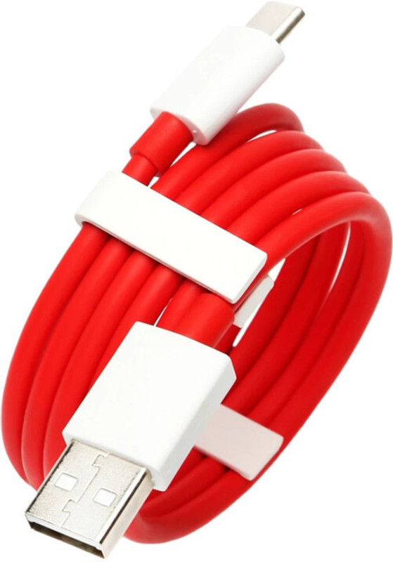 TOLERANCE Micro USB Cable 1 m USB Type C Cable SUPER FAST CHARGING FOR DASH, WARP, VOOC, DART, FLASH, TURBO A6(Compatible with Mobiles, Red, White, One Cable)