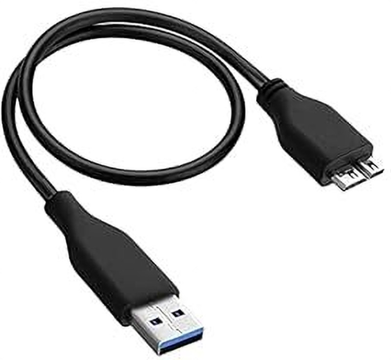 ALRITO  TV-out Cable USB 3.0 Male to Micro B Male Cable 0.5m B External Hard Drive Cable(Black, For Computer, 0.5 m)