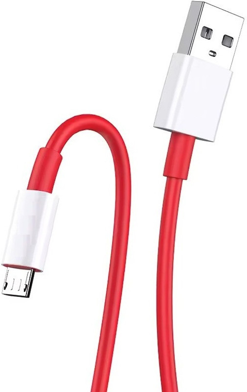 RPMSD Micro USB Cable 1 m Micro USB Cable 1 m 2.4A data cable fast Speed charging cable(Compatible with All Smartphones Comprising Micro USB V8 Ports, Red, One Cable)