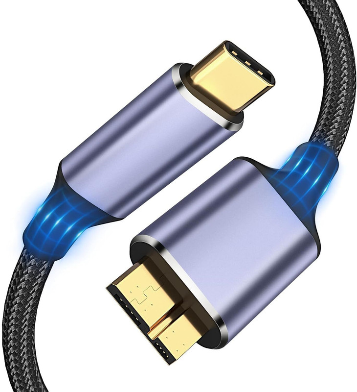 RTS USB 3.0 High Speed portable External Hard disk cable hdd cable 50CM / 1.64 Foot 3.5 inch Shock Resistant Water Proof USB 3.0 High Speed portable External Hard disk cable(For 50cm usb 3.0 hdd cable, Black)