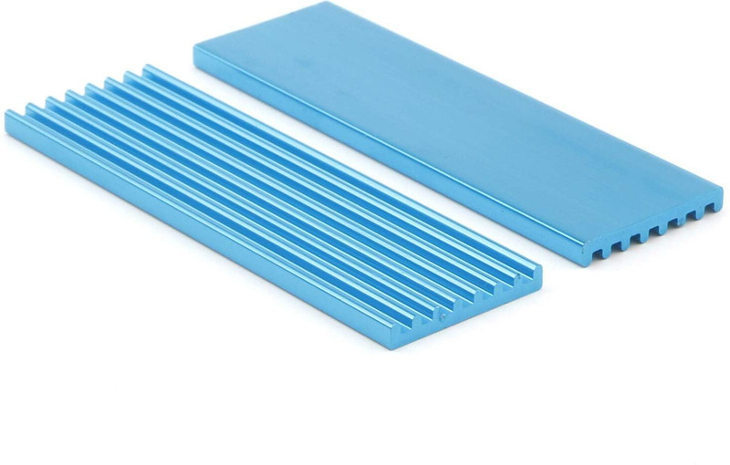 RyzCare M.2 2280 Nvme SSD Heatsink Cooler with Thermal Pad Alloy Aluminum Heat Sink 2.5 inch Shock Resistant M.2 2280 Nvme SSD Heatsink Cooler with Thermal Pad Alloy Aluminum(For Laptop, 70x22x3mm, Light, Cooling Sink for Laptop, 70x22x3mm, Light Blue)