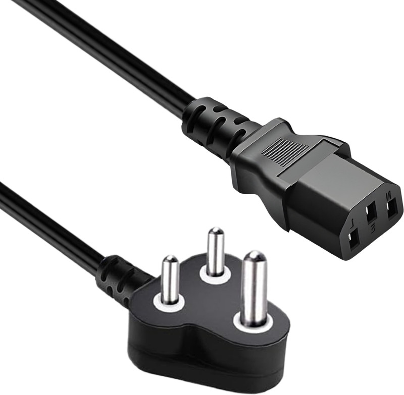 Aster Power Cord 2 m IEC-3M(Compatible with Computers, laptop, Printer, Electric Kettle, Electric Cooker,, Coffee Machine, Black, One Cable)