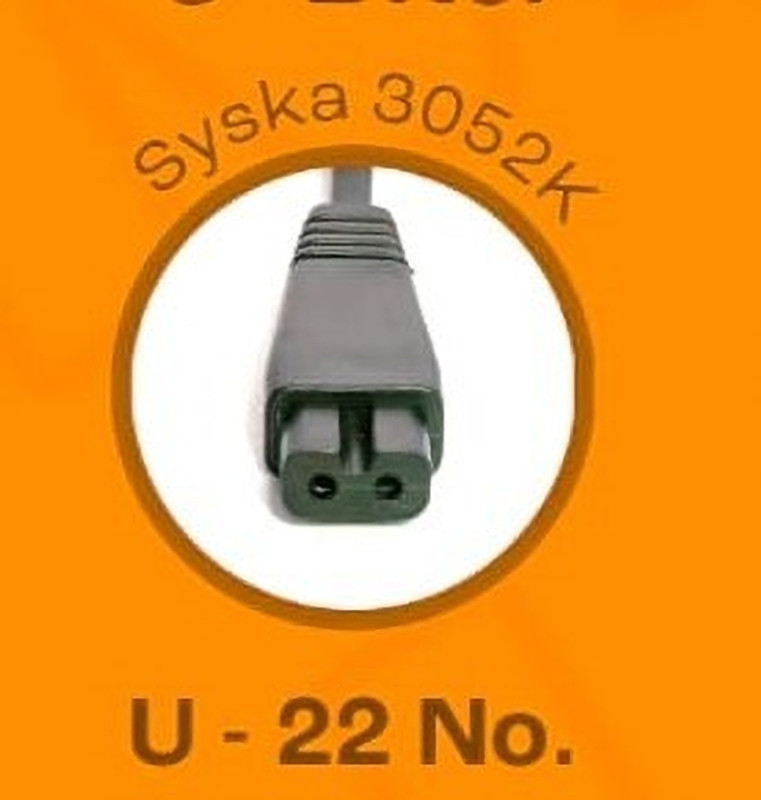 ABC Power Cord 1 m SYSKA TRIMMER CHARGING CABLE U22(Compatible with ALL, Black, One Cable)