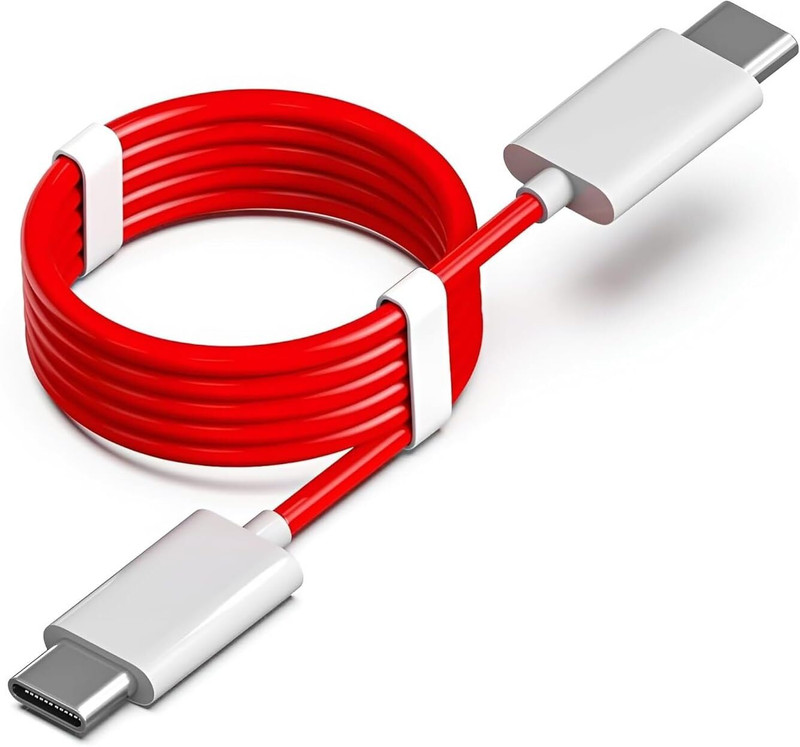 forral Type C 3 A 1 m Rubber USB Type C to C PD Data Sync Fast Charging Cable Compatibe for All Type C Devices 1 Meter(Compatible with All Devices, Red)