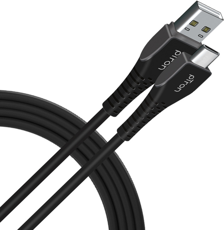 PTron USB Type C Cable 1 m Solero T241(Compatible with Mobile, Tablet, Black)