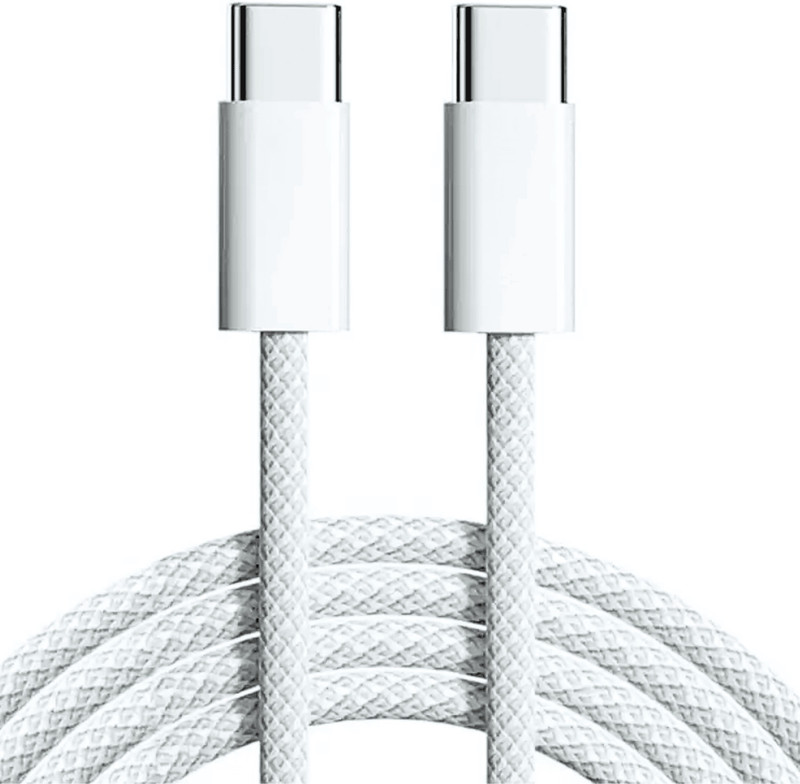 RoarX Type C 6 A 1 m Original quality type c charger cable c to c cable 60w fast charging compatible with 16/15 type c data cable mfi certified iphone cable type c to type c cable(Compatible with For IPhone 15 Pro Pro Max 16 Pro Max / Samsung C to C Cable/ laptop cable type c, White, One Cable)