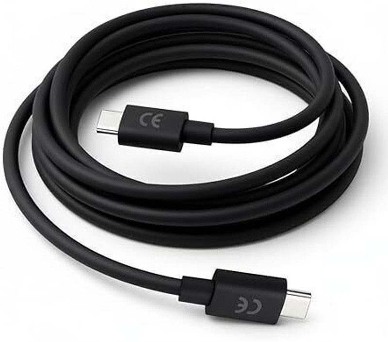 ANIO Type C 6 A 1 m copper 68W Turbo Charging USB A to C Data Cable(Compatible with Motorola Edge 60 Fusion/Edge 50 Fusion/Edge 50 Ultra/50 Pro, Black, One Cable)