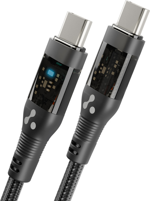 Ambrane USB Type C Cable 1.2 m ABCC-60(Compatible with All types of Type-C enabled devices, Purple, One Cable)