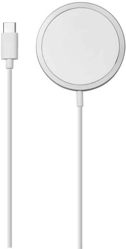 i Magsafe Type C 5 A 1 m High-quality Magnetic Wireless Charger(Compatible with 15W Fast Charging for iPhone 15/14/13/12 All Series, White, One Cable)