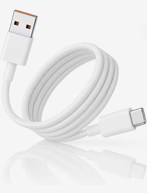 MehtabMart Type C 1.01 m FAST CHARGING&SYNC USB Type C Data Cable 45W(Compatible with phones, Power Bank, White, One Cable)