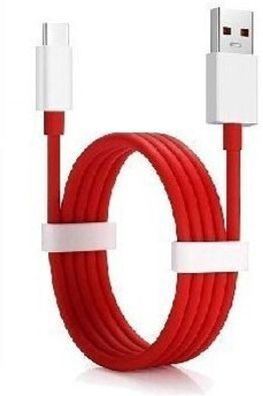 OnePlus Type C 8 A 1 m Supervooc USB Type C Cable(Compatible with Oneplus 45W / 33W / 20W / 80W / 100W, Red, White, One Cable) - 70% off at DetectaDeal