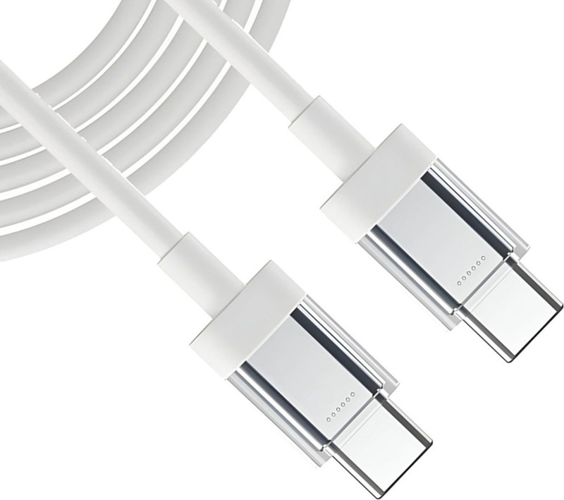 RAGHAV ENTERPRISES Type C 3.25 A 1 m Type C 1 m TPE 65W Fast Charging Type C to Type C Rapid Charging Data Cable| C to C Cable(Compatible with Nothing Phone, 2, White, One Cable)