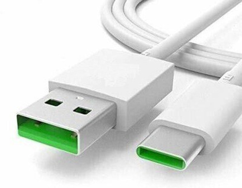 ULTRADART USB Type C Cable 6.5 A 1 m original 65W/10V-6.5A DART/VOOC/SUPERDART/SUPERVOOC SUPER FAST CHARGING CABLE(Compatible with oneplus,oppo,realme,narzo,vivo,iqoo,samsung,motorola,mi,redmi,poco, White, One Cable)
