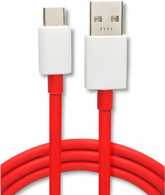 ULTRADART USB Type C Cable 6.5 A 1 m OEM 65W-10W/WARP/DASH/SUPERVOOC/SUPERDART CHARGER(Compatible with oppo,realme,narzo,oneplus,vivo,iqoo,samsung,motorola,mi,redmi,poco, 100W,80W,65W, Red, One Cable)