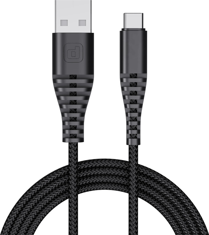 Dubstep USB Type C Cable 3.5 A 1 m Blaze Ultra 30W 3.5A Type-C Fast Charging Cable(Compatible with Mobile, Tablet, Black, One Cable)