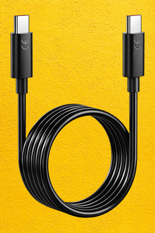 Moto USB Type C Cable 6 A 1 m Turbo Power 68W Type C to Type C Data Cable(Compatible with Moto, White, One Cable)