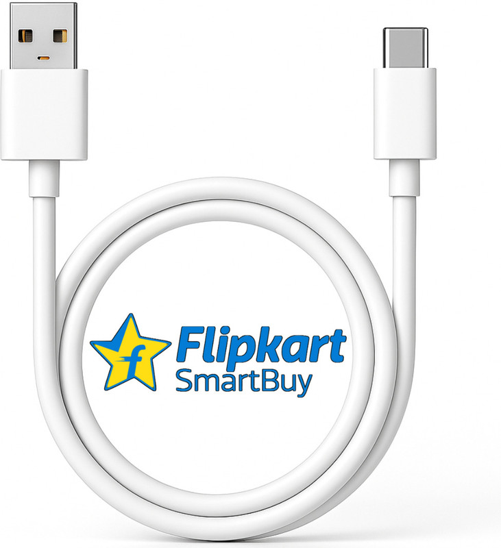 Flipkart SmartBuy USB Type C Cable 8 A 1 m TPE 80W SuperVOOC type c Cable | DART | SuperDart | Dash | VOOC Fast Charging Cable | USB Type A to Type C Cable | Realme SuperVOOC Cable Original Replacement | 33W/45W/65W/80W Charging Cable c type realme cable (compatible) | 65W DART/VOOC Fast Charging Ca