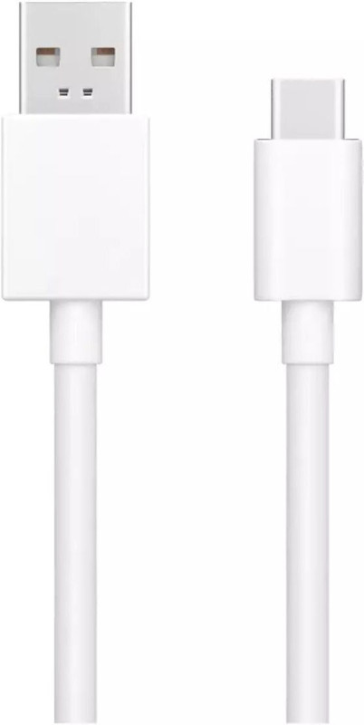 OPPO USB Type C Cable 4.5 A 1 m OPPO Brand Original SUPERVOOC USB-A TO TYPE-C(Compatible with 45W/33W/15W SUPERVOOC Power Adapter, White, One Cable)