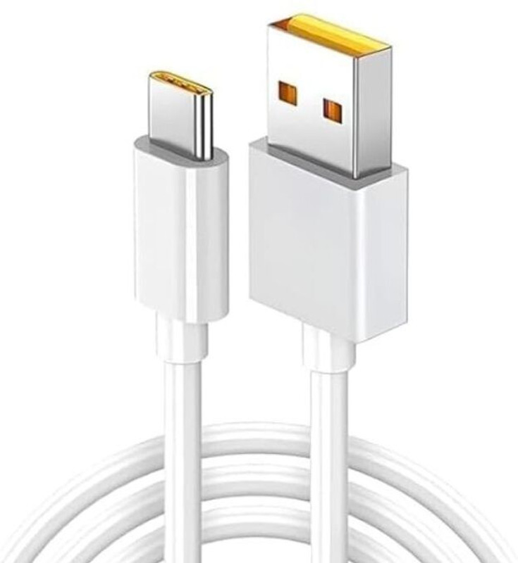 digie USB Type C Cable 1 m Original 45-Watt Super VOOC Charger Compatible 12X 5G | 12 5G | 12+ | 12 Pro+ | 12 Pro(Compatible with Super VOOC Charger Compatible - realme 12X 5G | 12 5G | 12+ | 12 Pro+ | 12 Pro, White, One Cable)