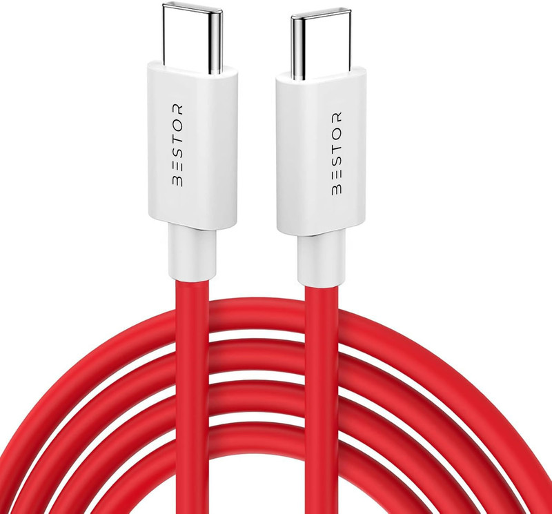 Bestor USB Type C Cable 1 m Type-C to Type-C Fast Charging Cable(Compatible with MOBILE, LAPTOPS, TABLET, COMPUTER, Red)