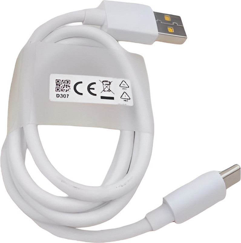 OPPO USB Type C Cable 8 A 1 m Vooc Type C Fast Data Cable...(Compatible with Oppo, Realme, White, One Cable)