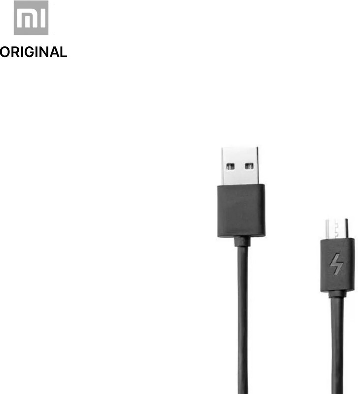 Mi Micro USB Cable 2 A 1.2 m TPE USBB120T(Compatible with Mobile, Black, One Cable)