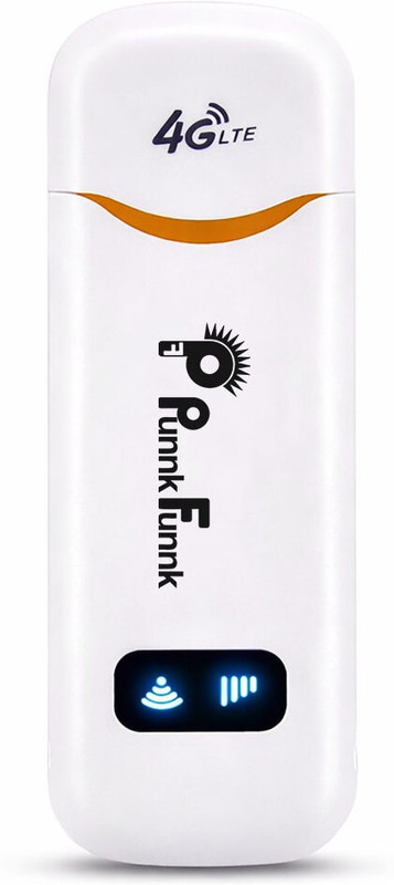 PunnkFunnk 4G USB Dongle | Sim Support | 150 Mbps Data Card ,Calls not Supported(Black)
