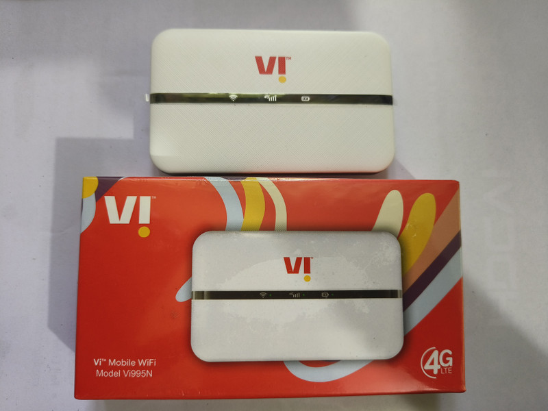 VI 995N Wi-Fi Data Card With 2100mAh Battery Data Cable BY BR 150 Mbps Data Card ,Calls not Supported(White)