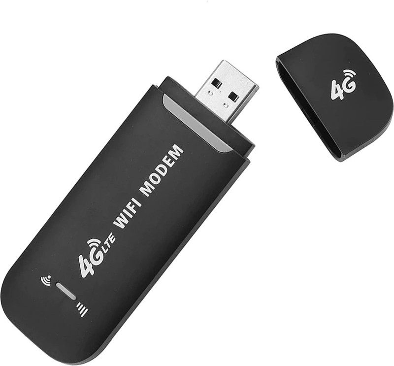 Jabardast 4G LTE USB Modem With Wifi Hotspot Dongle 150 Mbps Data Card ,Calls not Supported(White)
