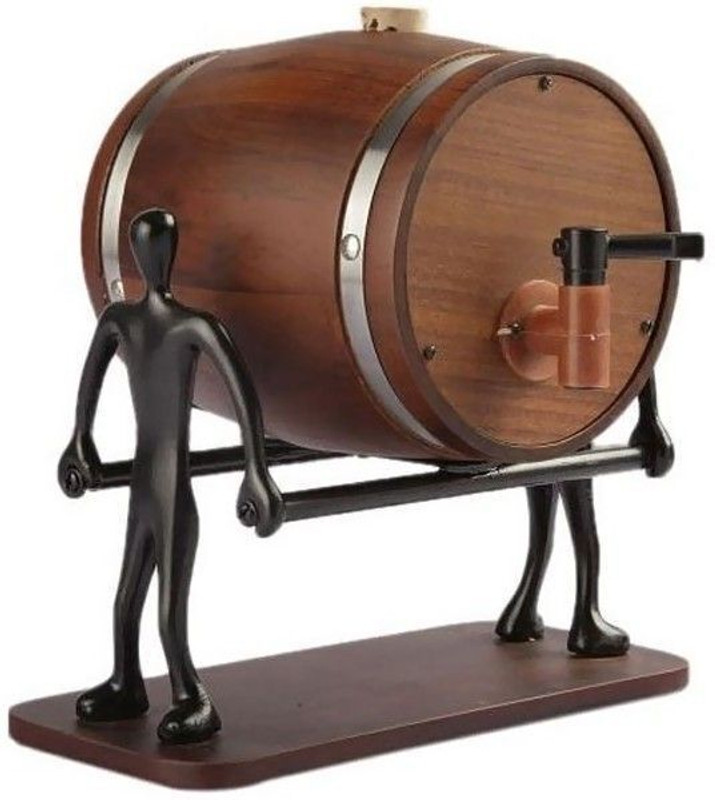 Veepee Teakwood Liquor Decanter, Gift for Christmas, Christmas Day, For Father, Brother Decanter(Wood, 25.3 oz)