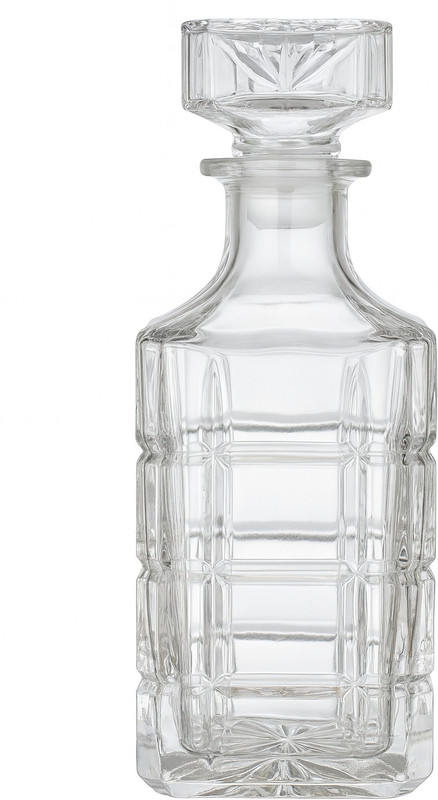 Definite Whiskey Decanter Empty Glass Bottle with Glass Cap 750 ML for Bar Home Party Whiskey, Rum, Scotch, Gin, Liquors Decanter(Glass, 25.3605 oz)
