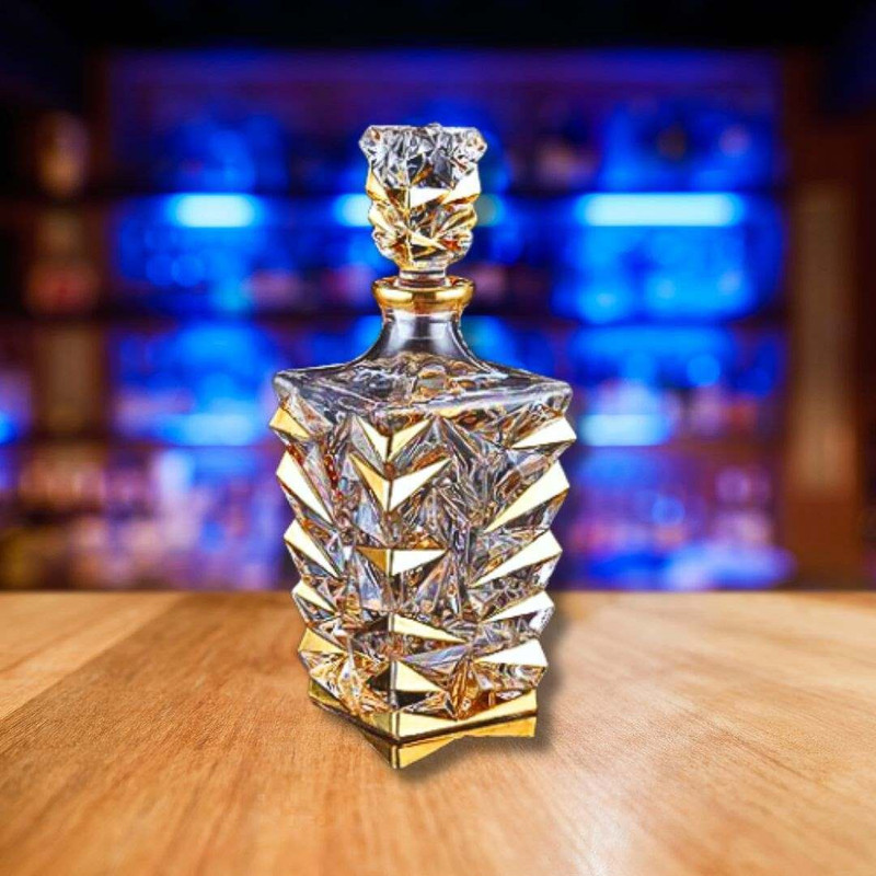 FALKOR Voodoo Skull Decanter Whiskey, Rum, Vodka, Gin, Liqqeurs, Wine, Juices,Etc (750 ml) Decanter(Crystal, 750 oz)