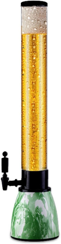 HS WORLD BEER TOWER WITH ICE CUBE COMPARTMENT - 3LTR-ROSE GOLD Party's Decanter(Plastic, Stainless Steel, 101.442 oz)