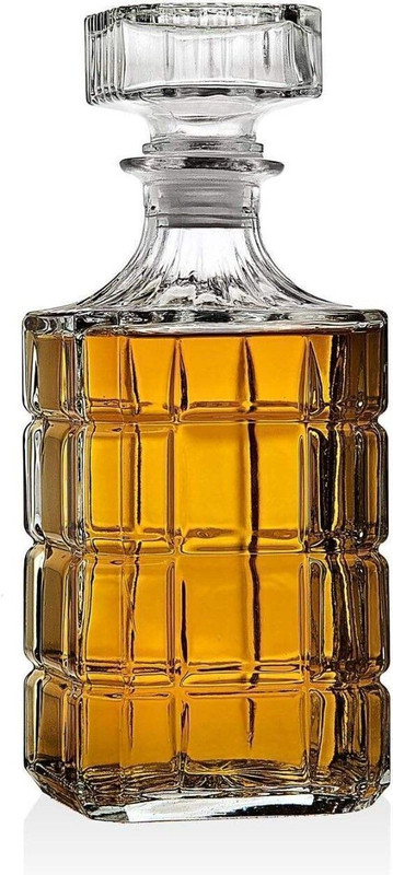 HOMORYX 750ML Whiskey Bottle Wine or Bourbon,Glass Antique Wine Decanter For Liquor Decanter(Glass, 1000 oz)