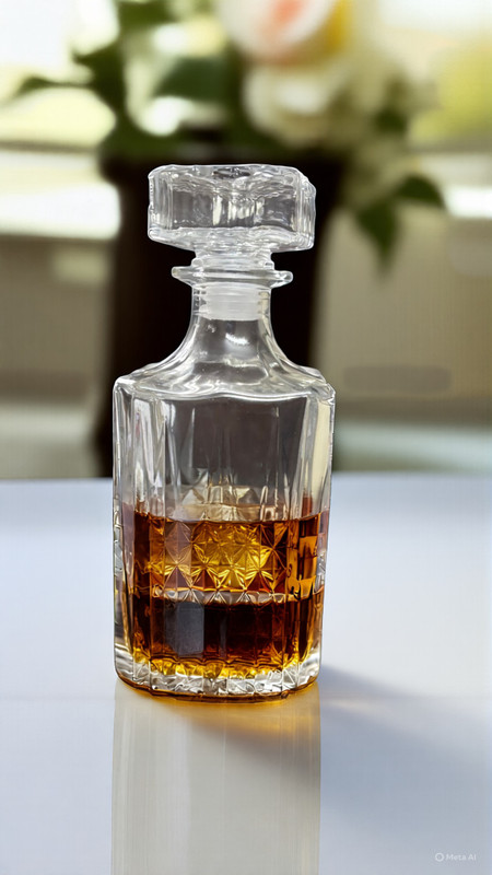 SWAKS SWAKS DECANTER FOR WHISKY,SCOTCH,LIQUOR,AIRTIGHT CAP WITH SILICON GRIP 750 ML Decanter(Glass, 750 oz)