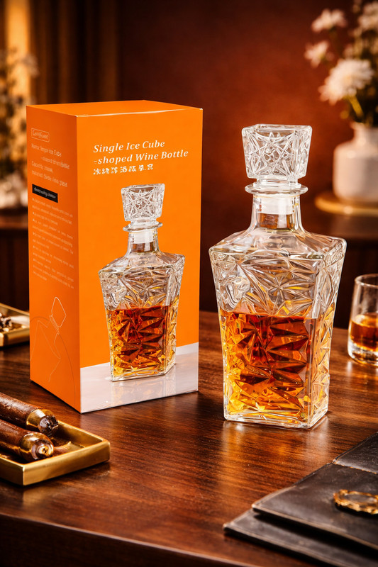 AVGLASSSTORE Serving whiskey, scotch, wine, and other spirits Decanter(Glass, 33.814 oz)
