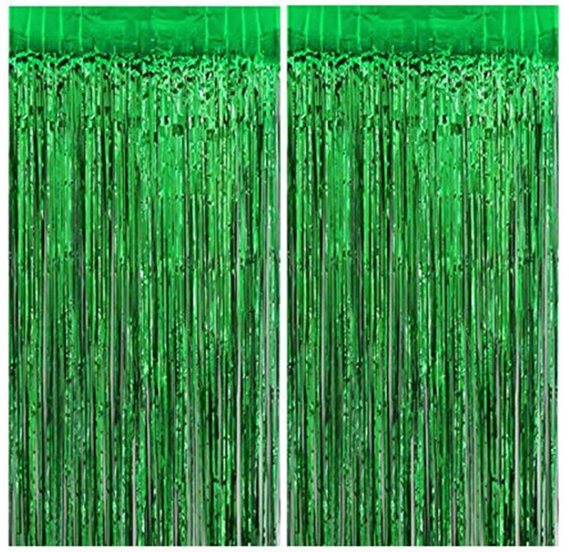 SOI Green Foil curtain