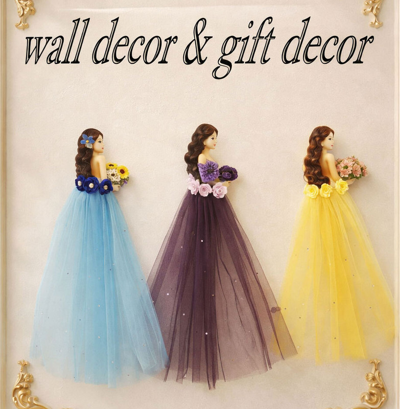 Asharya Multicolor Wall Décor , Bride Sticker , Suitcase Décor , Wedding Gift Décoration Pack Of 3