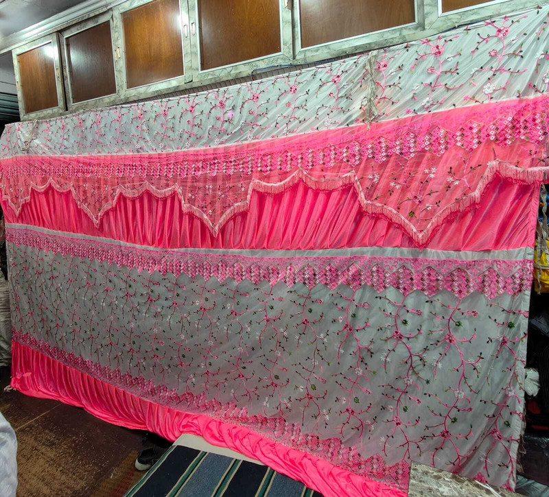BMLP Pink Tent Decoration Curtain 15*10 Feet